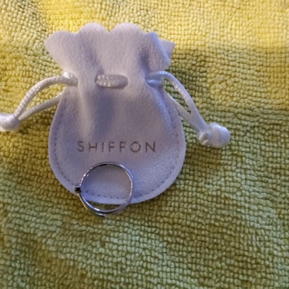 Shiffon Adjustable Elegant Silver Ring - image 2